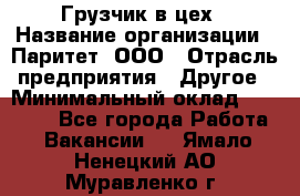 Грузчик в цех › Название организации ­ Паритет, ООО › Отрасль предприятия ­ Другое › Минимальный оклад ­ 23 000 - Все города Работа » Вакансии   . Ямало-Ненецкий АО,Муравленко г.